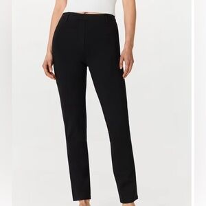 NWOT Quince Black Ultra-Stretch Ponte Straight Leg Pants petite M women
